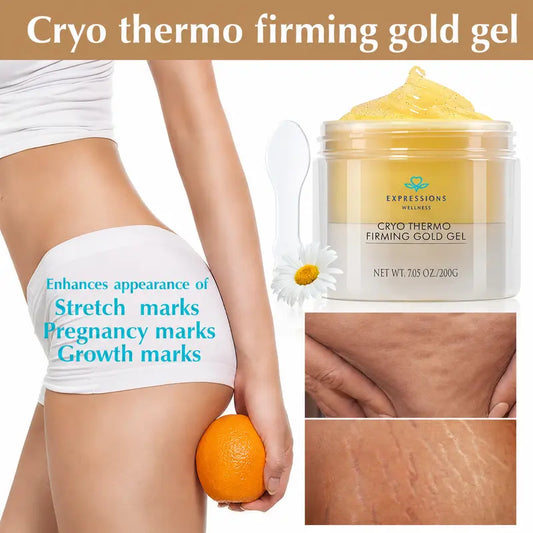 15-Day Fast-Acting Anti-Cellulite Gold Gel – Sculpting & Tightening Body Firming Cream for Legs, Belly & Arms