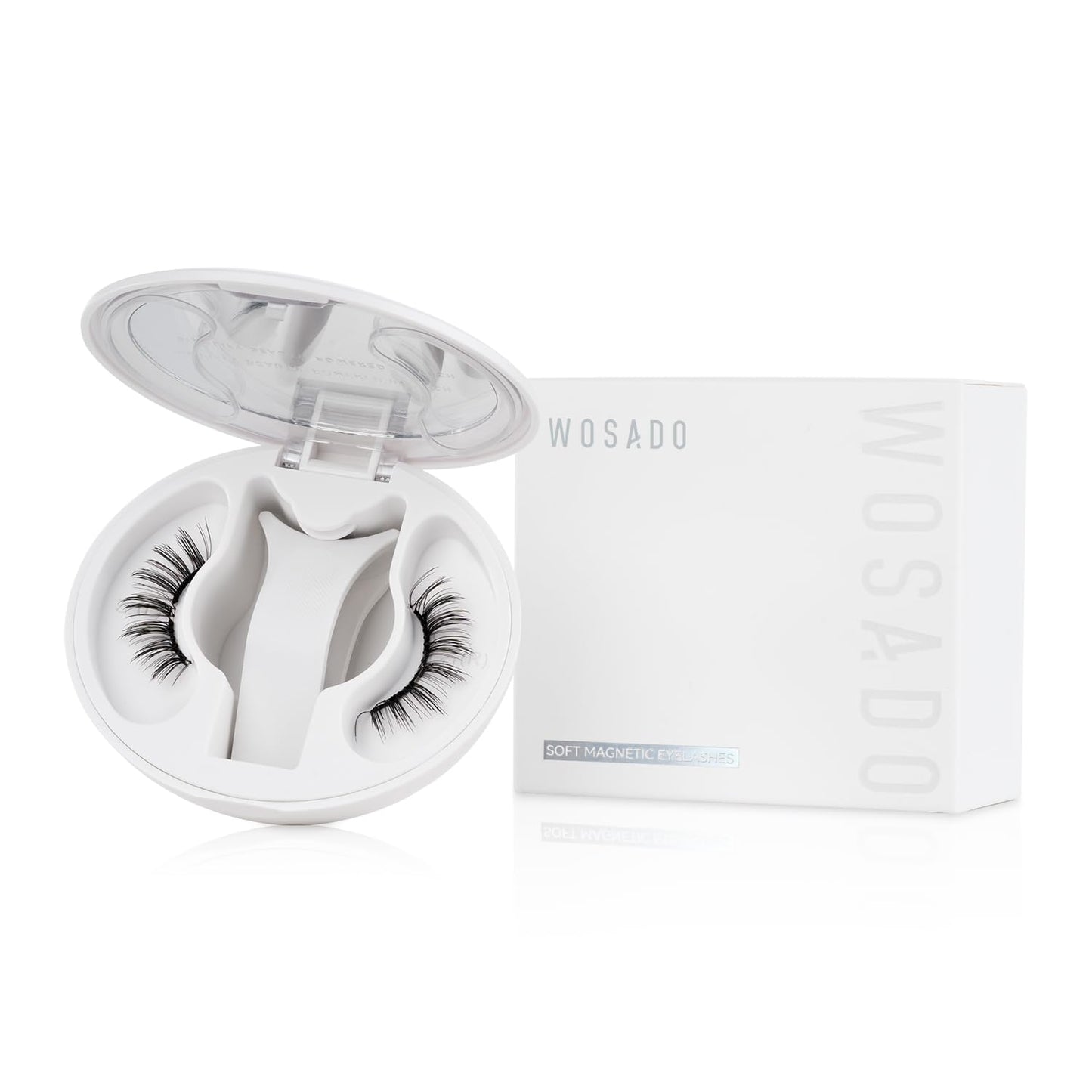 Soft Magnetic Eyelashes All-in-One Box, Reusable, Glue-Free, Waterproof, Lightweight, Natural Style Makeup Cosmetic