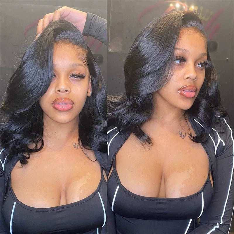 Sale HappeningNOW:70%OFF Pre-CutLace Kinky straight 360FullLace Frontal GluelessWig with InvisiDrawstring Pre PluckedHuman Hair Wig