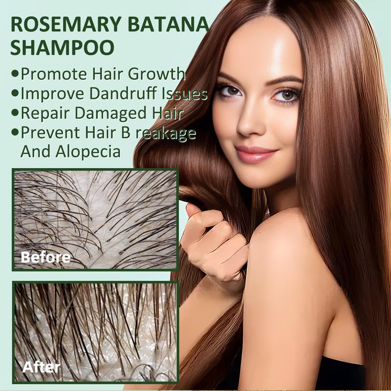 BANKIT Rosemary & Batana Oil ShampooBoostHair Growth, Control Oil & DandruffSootheScalp lritation & RestoreShine!
