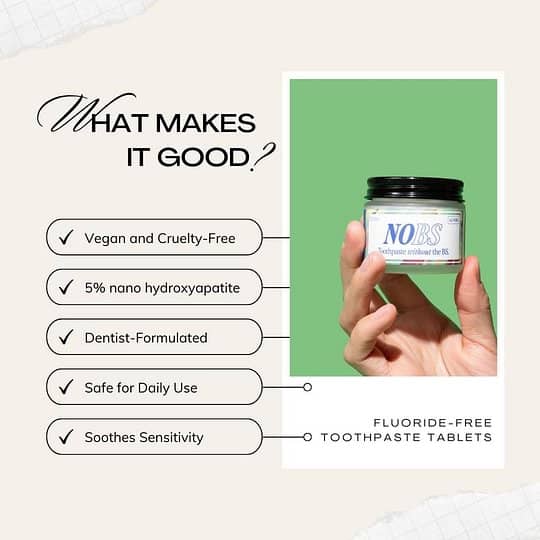 NOBS Toothpaste Tablets For Cavities And Holes