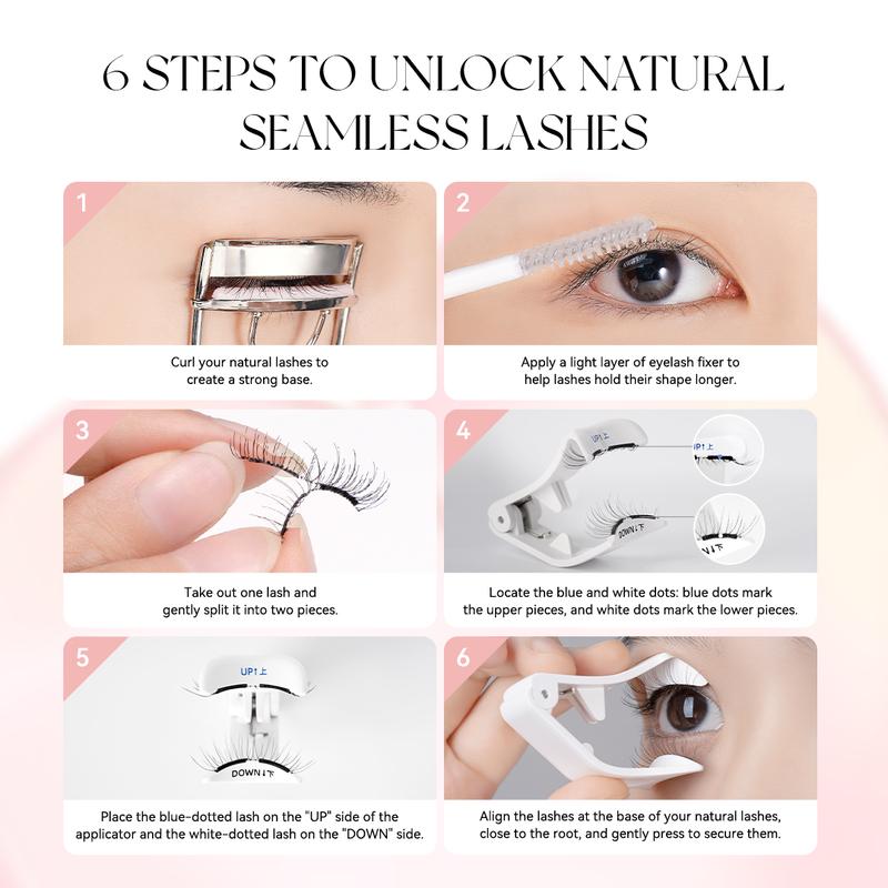 Soft Magnetic Eyelashes All-in-One Box, Reusable, Glue-Free, Waterproof, Lightweight, Natural Style Makeup Cosmetic-HHW