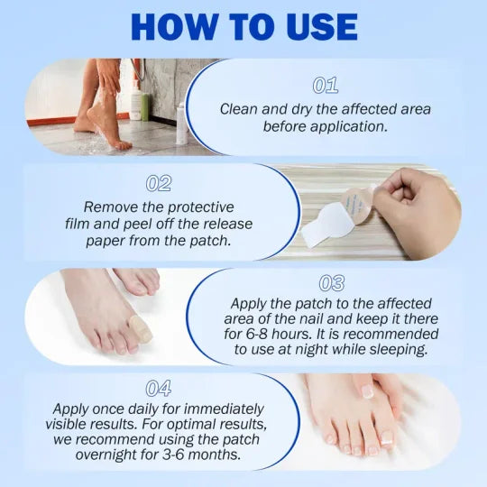Fungal Nail Patches, 21pcs/box Nail Health Care Patches, Nail Fungus Care Patches, Suitable for Solving Fungal Nails and Other Nail Problems, Nail Supplies, Daily Care Nails Kit Set-hz