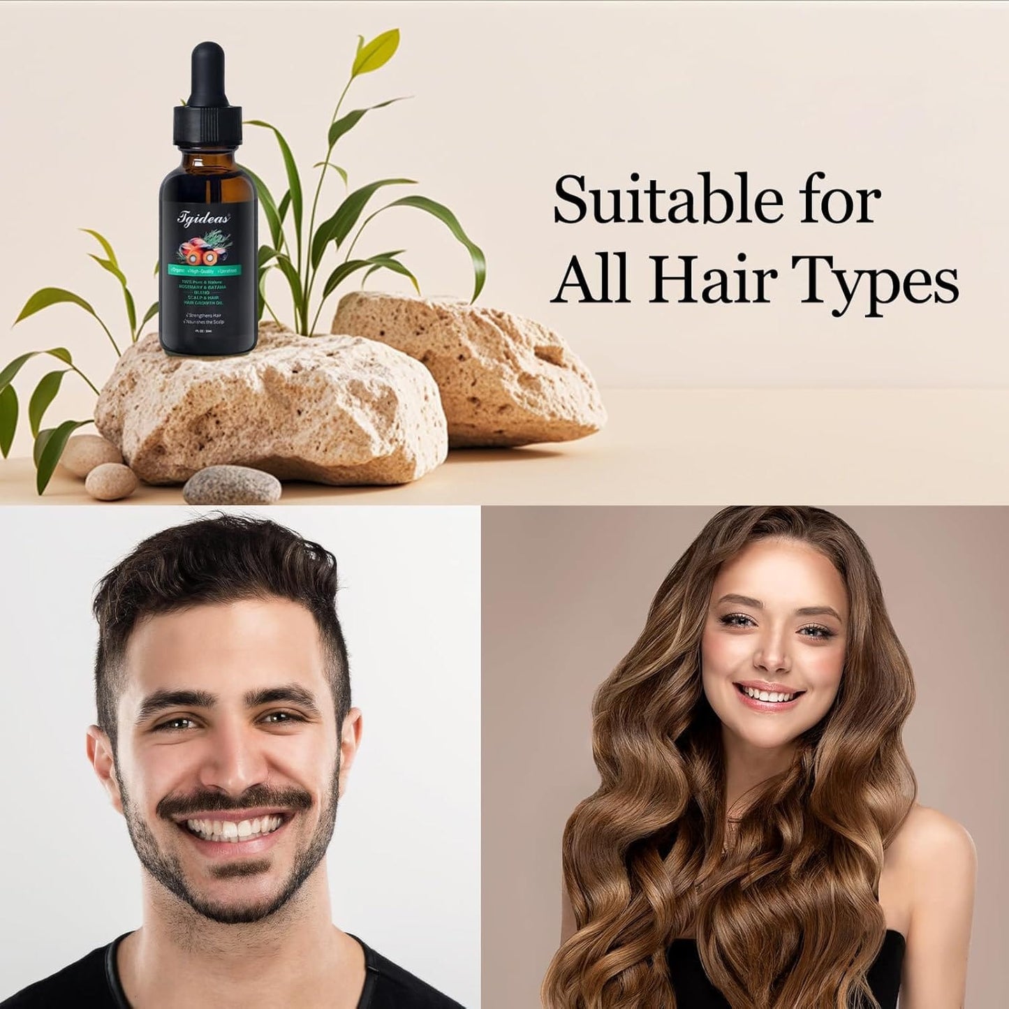 Rosemary Batana Oil - Organic Hair Growth -for Scalp & Hair Strengthening - All Hair Types Treatment Oil - Eyebrow & Eyelash Nourishing—HHW