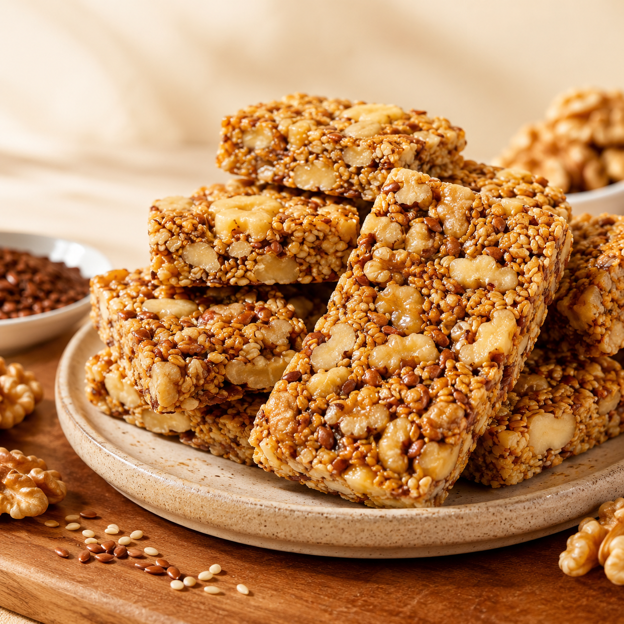 😋Flaxseed Walnut Crisps- 🍃Helps bring your blood sugar back to a stable state.-AUX