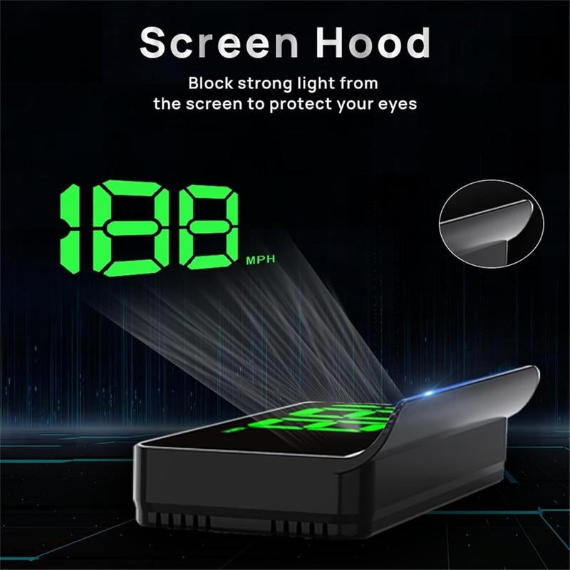 Head up Display Car GPS Digital Speedometer Car Truck Motorcycle Head Up Display Odometer HUD MPH Car Tools Accessory