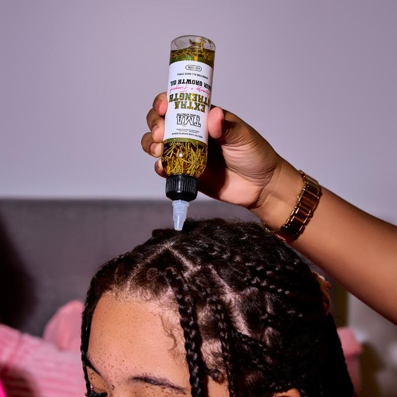 Extra Strength Rosemary & Fenugreek Hair Growth Oil 4oz - The Mane Attraction Herb Infused Growth Oil- Made For All Hair Types