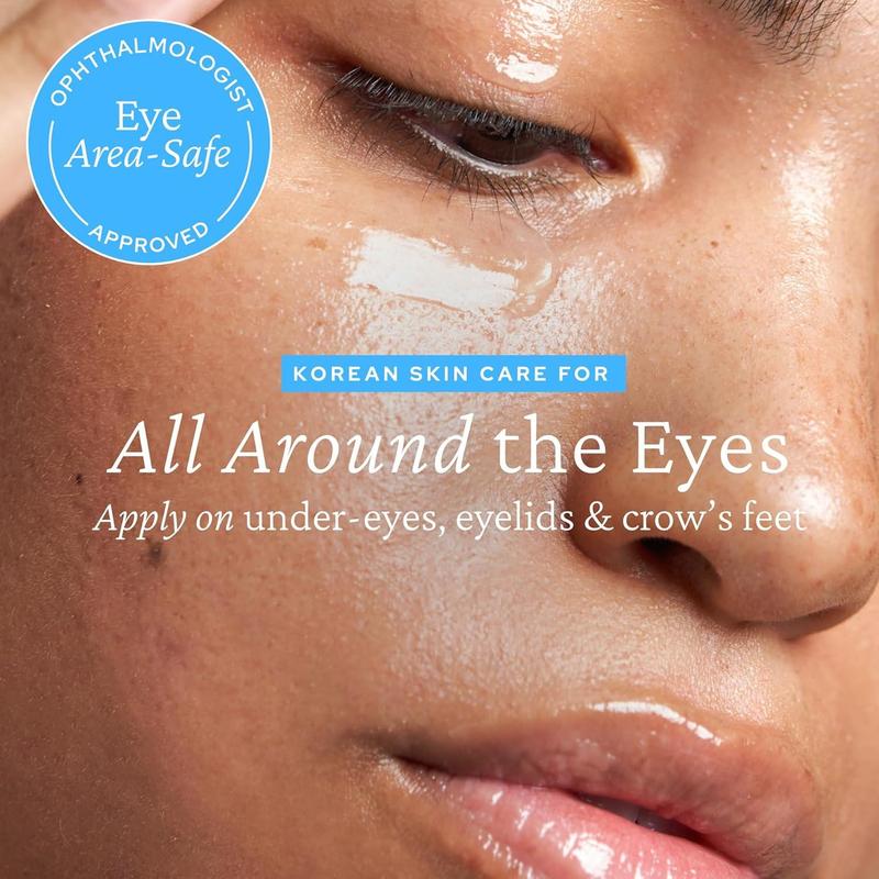 Aqua Bomb Eye Gel, Korean Skincare with Caffeine, Hyaluronic Acid & Niacinamide – Hydrating, Depuffing & Plumping Eye Cream with Cooling Ceramic Tip—LYH