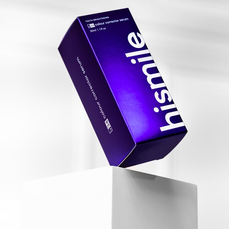 Hismile v34 Colour Corrector - Tooth Stain Concealer, Teeth Brightening Booster, Purple Toothpaste, Colour Correcting, Hismile V34