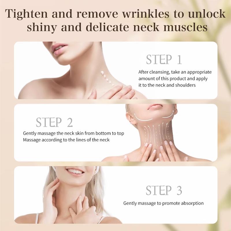 facial wrinkle cream, which firms the face and neck skin, is also a moisturizing cream and a unisex neck cream