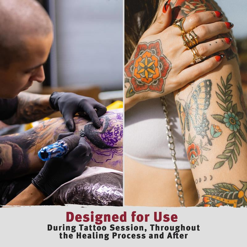 Hustle Butter 5oz Tattoo Balm For New & Older Tattoos - Safe While Healing - Moisturizes and Rejuvenates Tattoo Aftercare Cosmetics