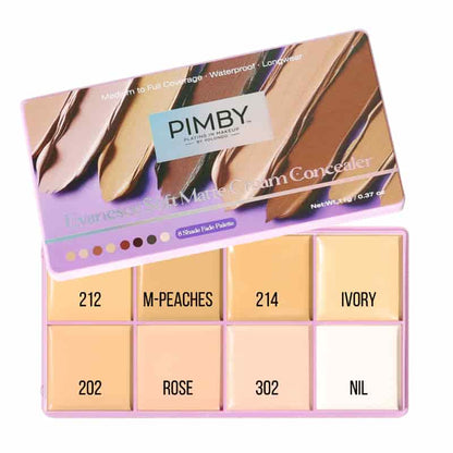 Evanesce Soft Matte Cream Concealer 8-Shade Fade Palette