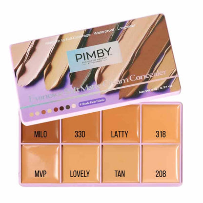 Evanesce Soft Matte Cream Concealer 8-Shade Fade Palette