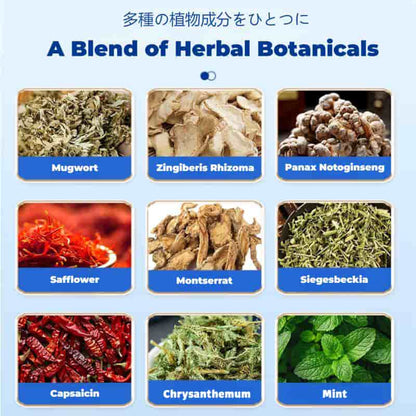 Back Pain Patch Natural Pain Relief Patches for Knee Neck Shoulder and Joint Pain Muscle Soreness Arthritis Relief