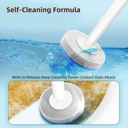 Disposable Toilet Brush Set with Built-In Cleaner & 24 Refills-XDX