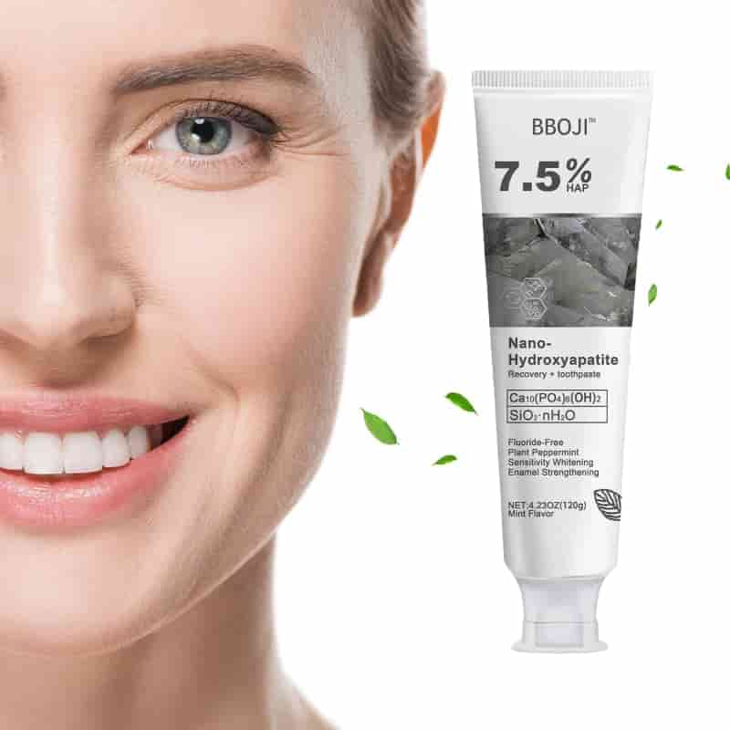 BBOJITM Fluoride-Free Hydroxyapatite Toothpaste - Gentle Whitening & Enamel Strength for Sensitive Teeth