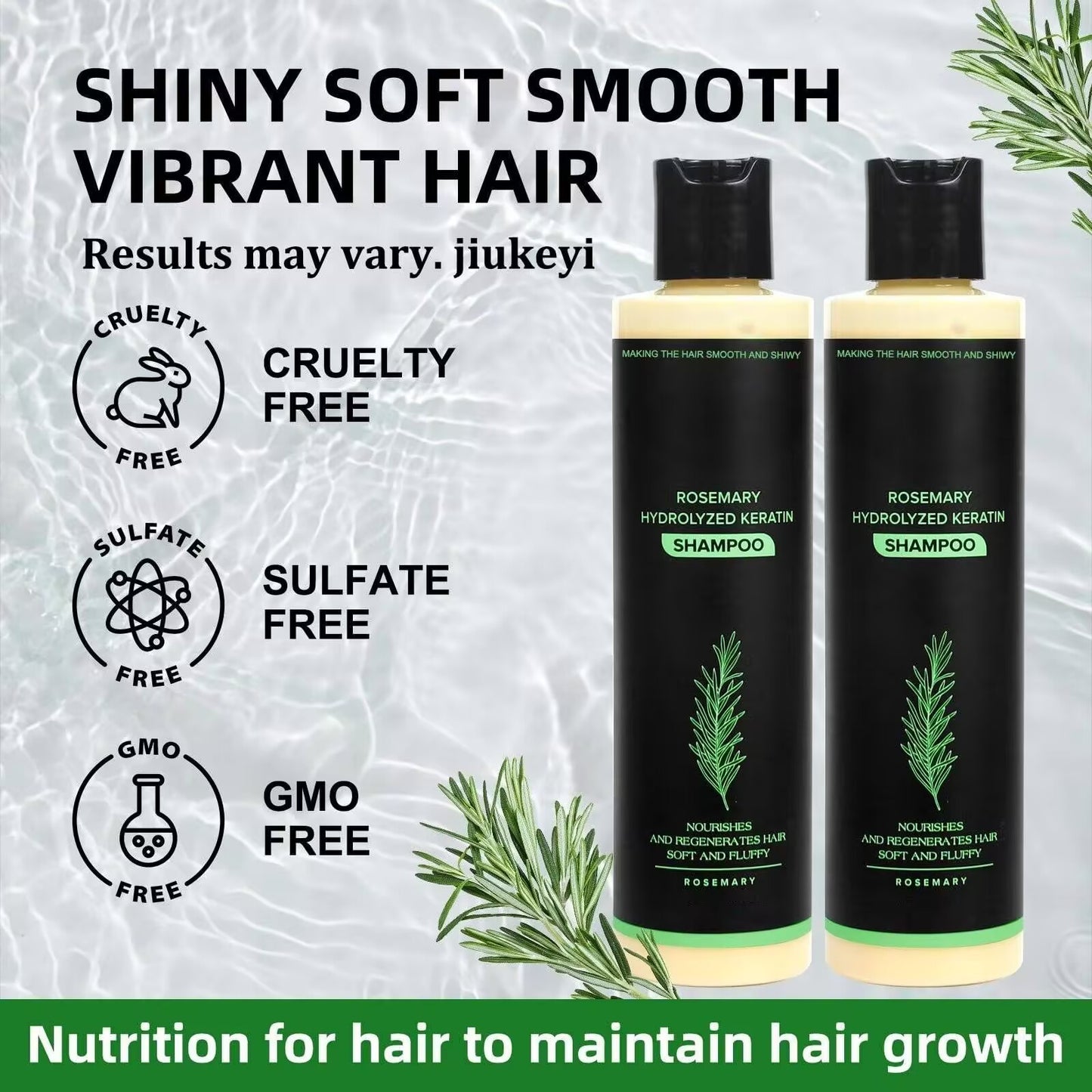 Organic Rosemary Hair Growth Shampoo-Grow thick hair-ZHP
