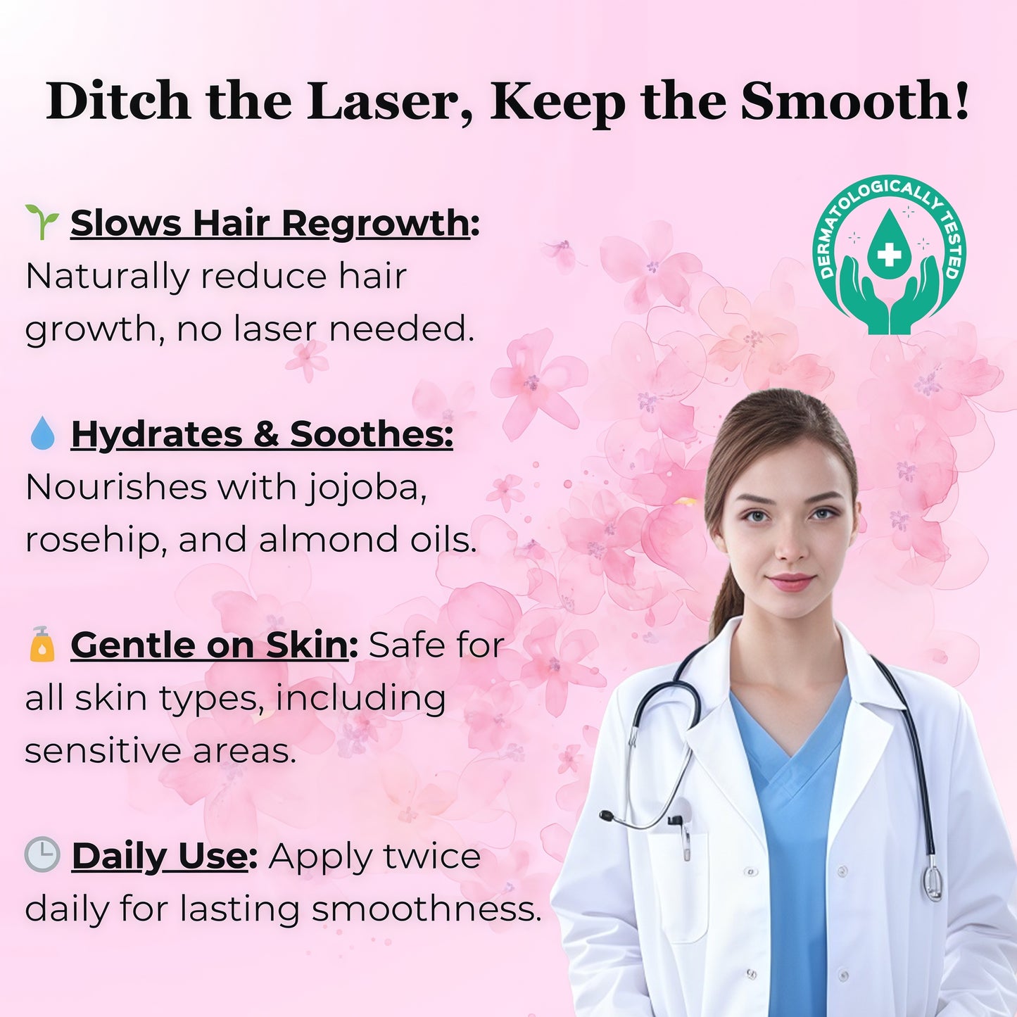 Last 3 hours 50% off ⏰Lustrely Beauty Cyperus Rotundus Oil for Natural Permanent HairReduction,Hair-Free, and Sensitive Skin Repair