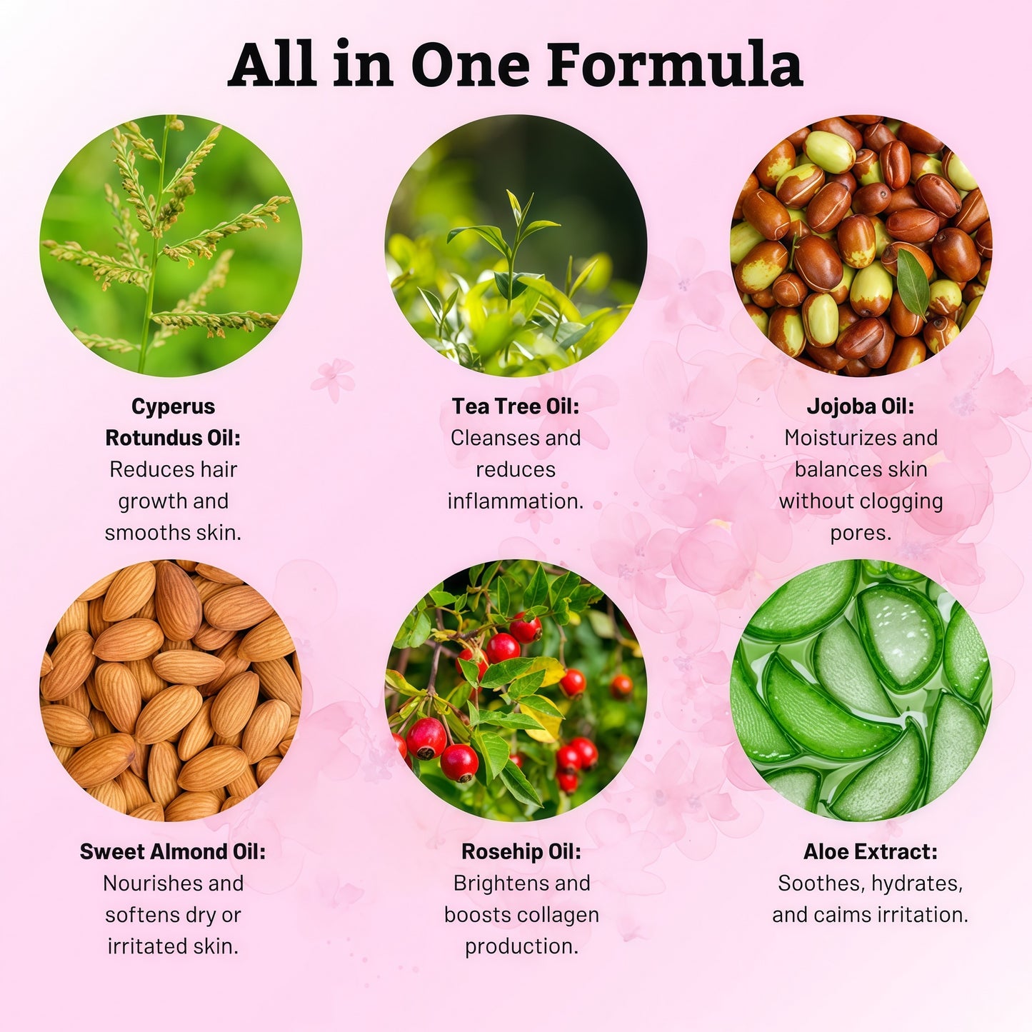 Last 3 hours 50% off ⏰Lustrely Beauty Cyperus Rotundus Oil for Natural Permanent HairReduction,Hair-Free, and Sensitive Skin Repair