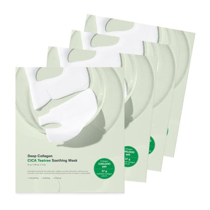 Deep Collagen Overnight Mask Facial Hydrogel Masks with low molecular weight collagen for elasticity, firming, and moisturizing