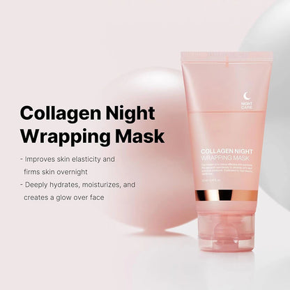 🔥Limited Time Offer Buy One Get One Free🔥Collagen Overnight Wrapping Peel Off Facial Mask