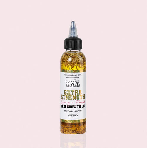 Extra Strength Rosemary & Fenugreek Hair Growth Oil 4oz - The Mane Attraction Herb Infused Growth Oil- Made For All Hair Types