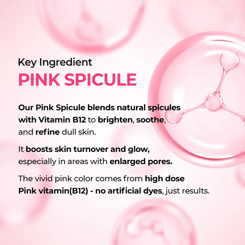 Lumi Pore & Spot Care Duo | Shrinks Pores & Fades Blemish Marks | Cyano Pink Spicule Serum + Picotonic Shot Ampoule