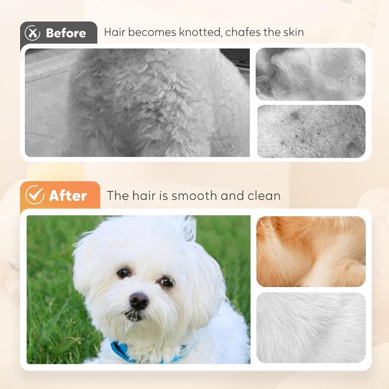Pet Bath Brush 2 in 1 Dog Bath Brush with Built-in Shampoo Dispenser Multi-functional Dog Bath Brush for Long & Short Haired Dogs Cats Shower
