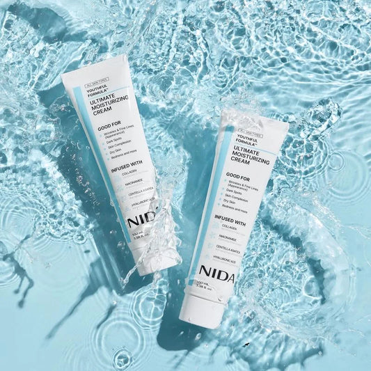 NIDA Youthful Formula Ultimate Moisturizing Cream (100mL) / Collagen, Niacinamide, Centella Asiatica, Hyaluronic Acid / Wrinkles, Dark Spots, Skincare