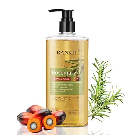 BANKIT Rosemary & Batana Oil ShampooBoostHair Growth, Control Oil & DandruffSootheScalp lritation & RestoreShine!
