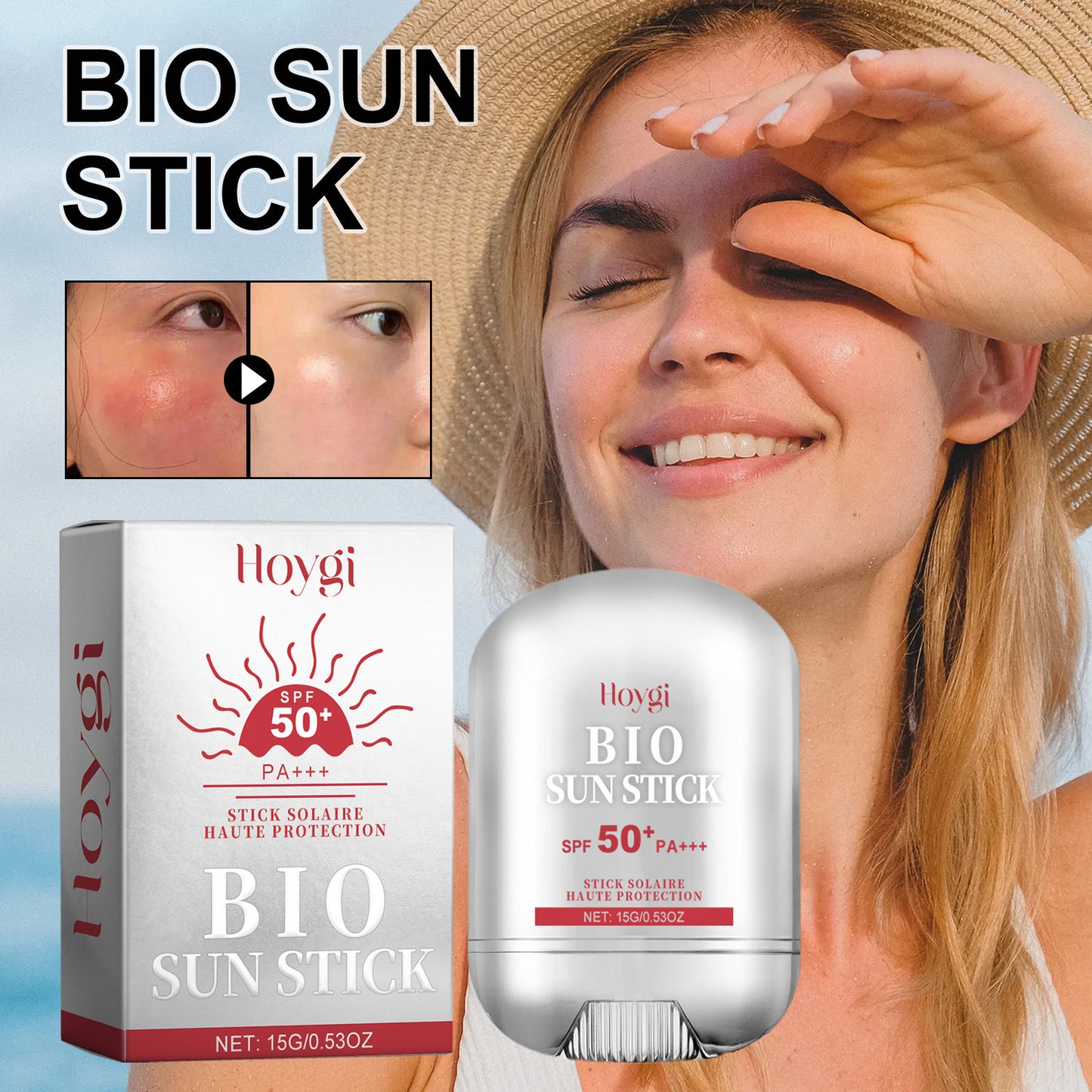 SPF 50 Sun Stick | Moisturizing UVA/UVB Sunscreen with Vitamin C