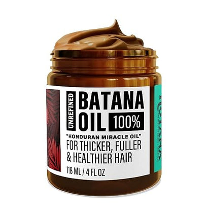 100% Unrefined Batana Oil from Honduras - Get Fuller, Thicker, Healthier Hair - Great Gifts for Women & Men Conditioner Haircare Silky - Hair Nutrition