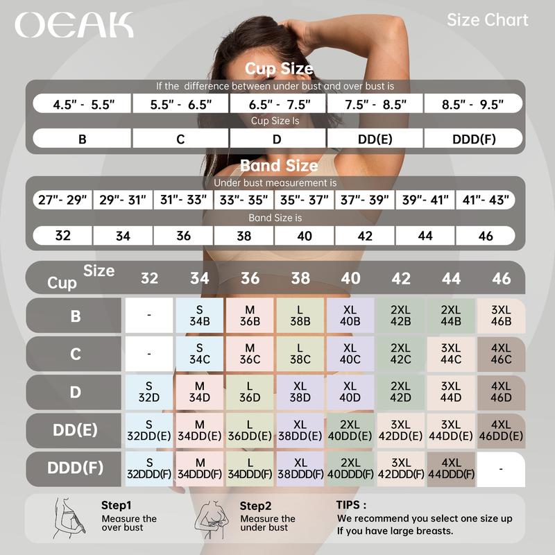 Women Wirefree Bras for Women Full Coverage No Underwire Everyday Bras Comfortable Wireless Padded Bras
