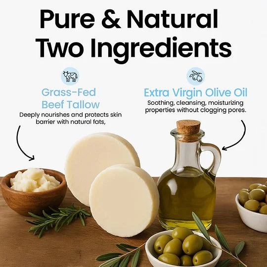 Whipped Tallow Body Butter by Cattle Creek - Deep Moisturizing, Skin Soothing & Repairing Cream Body Care Moisturizer