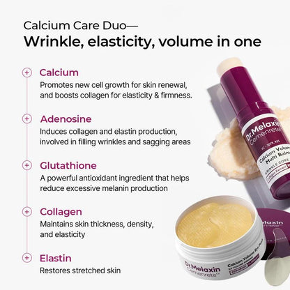Calcium Volume Multi Balm+Eye Patch 60ea Korean Cosmetics with Collagen Extract Elasticity