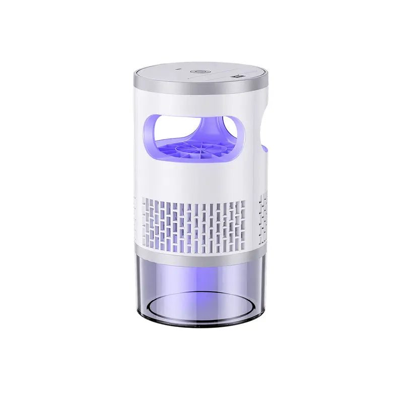 Indoor Mosquito & Flying Insect Trap with UV Light, Quiet Plug-In Bug Catcher with Suction Fan for Fruit Flies, Gnats & Moths, Ideal for Bedroom, Kitchen, Home & Office