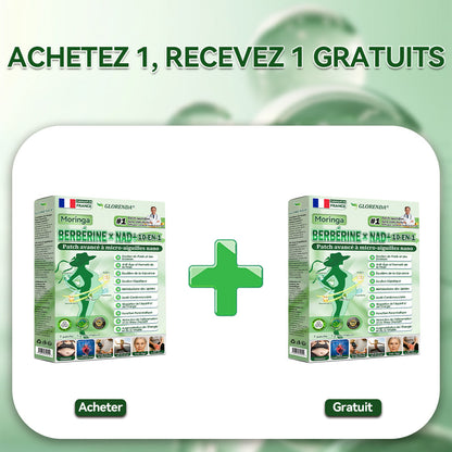 Patch Microneedle Avancé Amelovi® Moringa- Berberine- NAD+ 10 en 1 Nano 🇫🇷
