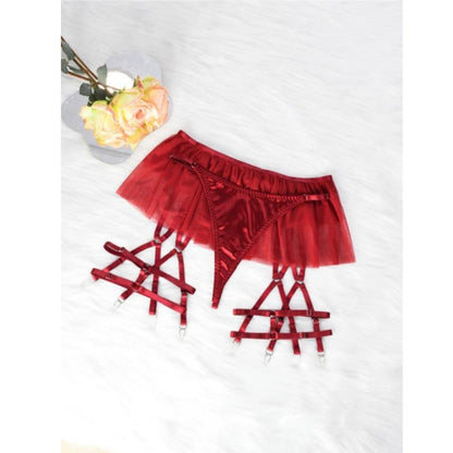 Day Women's Red Silk Bow Sleepwear Set - Glamour Nightwear for New Year, Valentine's Day, Birthday Gifts - Soft, Breathable, Minimalist Design - Comfortable Pajamas for Women Fabric Womenswear Suits Elegance