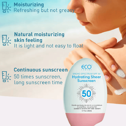 Face Liquid Lotion Sunscreen for Acne-Prone Skin, Broad Spectrum SPF 50 UVA/UVB Protection Facial Sunscreen