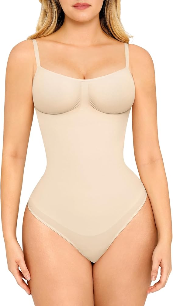 Shapewear Bodysuit Tummy Control Faja for Women Seamless Sculpting Butt Lifter Body Shaper