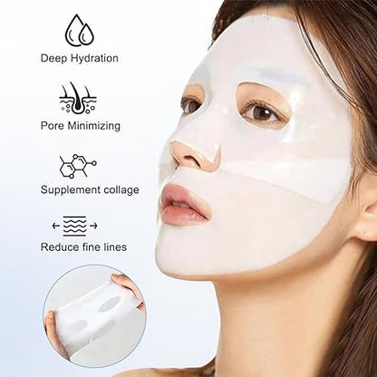 🔥Collagen Face Mask,Collagen Anti Wrinkle Lifting Mask,🔥Hydrating Moisturizing Facial Masks,Skin Care Mask for Face,Smooth Firm Skin for Women and Men-xdx