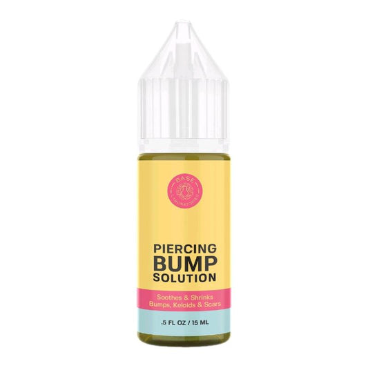 Base Labs Piercing Bump Solution I Keloid Bump Removal - Soothing Essential Oil for Piercing Bumps, Keloids & Scars | Nose, Ears, Body - 15ml