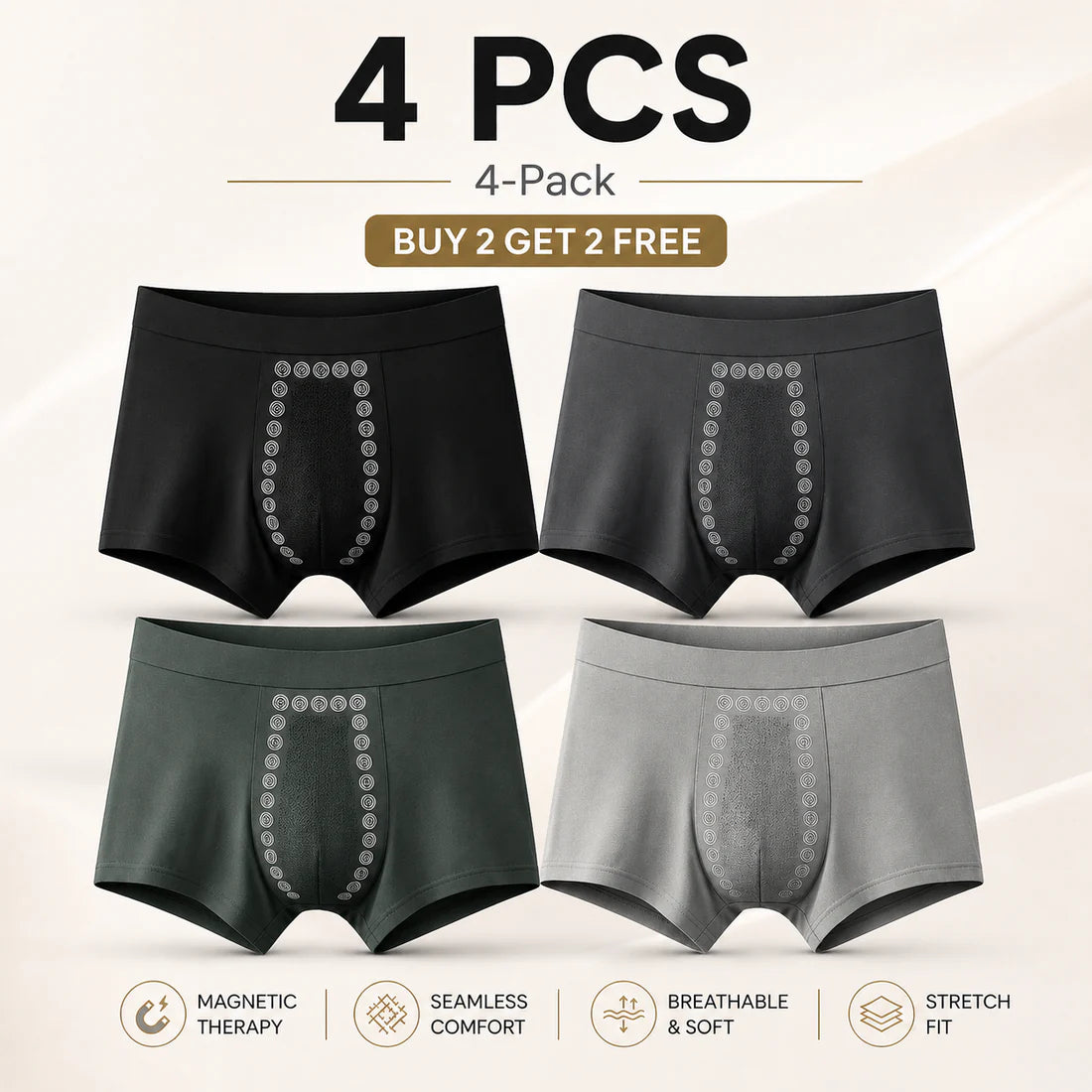 Men's Magnetic Prostate Care Boxers-LUN