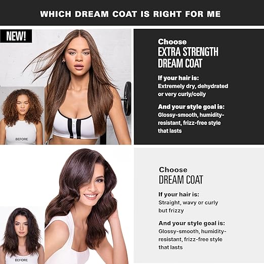 🔥COLOR WOW Extra Strength Dream Coat – Powerful ultra moisturizing, anti humidity treatment for extremely frizz prone hair| glassy smooth, straight + resistant styles up to 3-4 washes, 200 ml/6.7 FL.OZ🔥