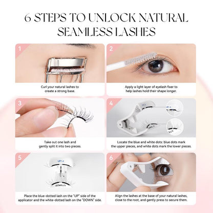 Soft Magnetic Eyelashes All-in-One Box, Reusable, Glue-Free, Waterproof, Lightweight, Natural Style Makeup Cosmetic-HHW