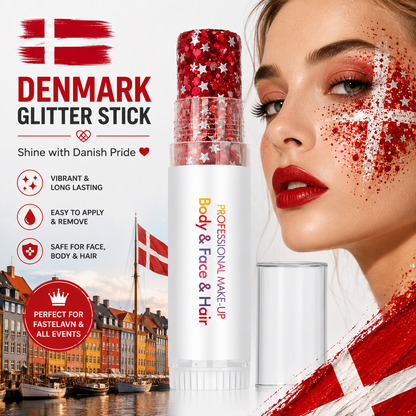 3-in-1 Patriotic Glow😍✨Red, White & Blue Glitter Body Stick