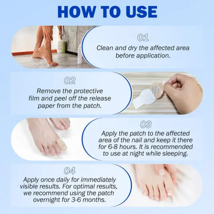Fungal Nail Patches, 21pcs/box Nail Health Care Patches, Nail Fungus Care Patches, Suitable for Solving Fungal Nails and Other Nail Problems, Nail Supplies, Daily Care Nails Kit Set-XDX