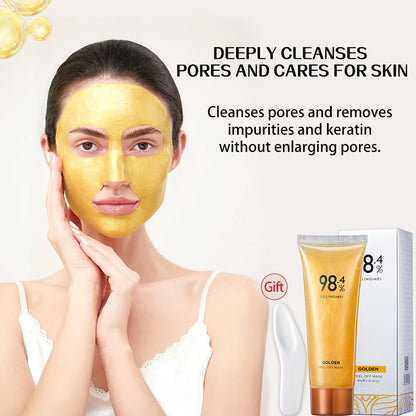 BUY 2 GET 2 FREE,🔥98.4% Gold Peel-0ffMask-3-in-1 Anti-Wrinkle, BlackheadRemoval & Hydrating, with RosaDamascena,Hamamelis Virginiana,&Tremella Fuciformis