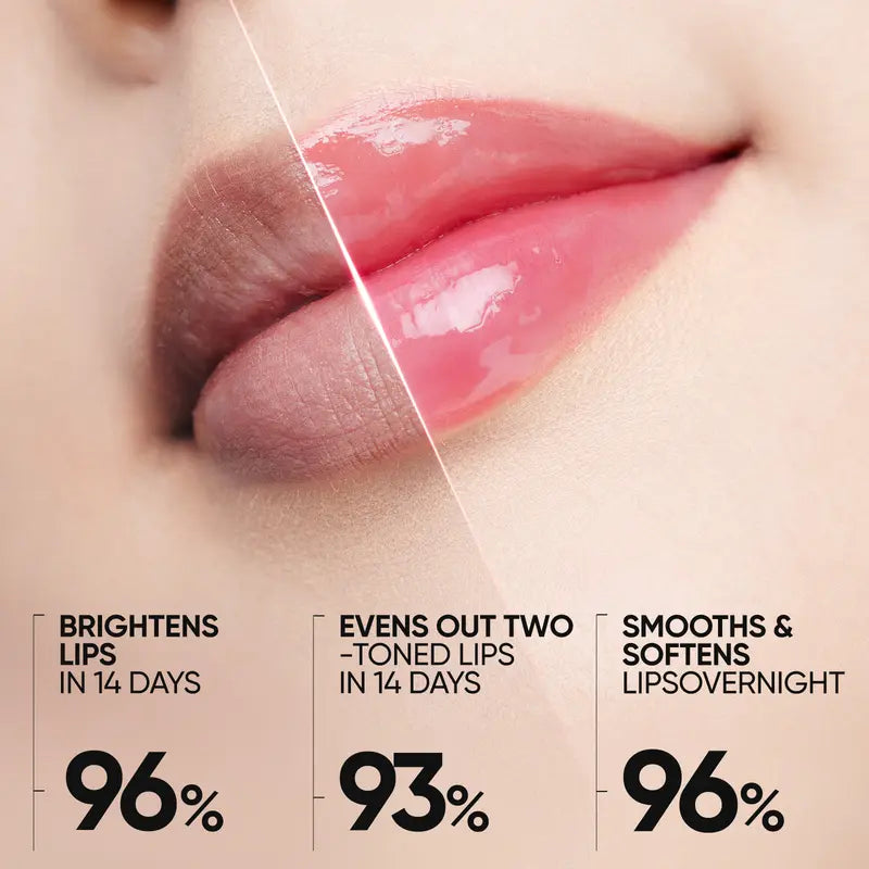SKINTIFIC Hydrating Brightening Lip Serum with Hyaluronic Acid & Peptide for Radiant Lips Gentle Glossy Korean Beauty Makeup Balm Shea Smooth Moisture with Cooling Metal Roller Applicator