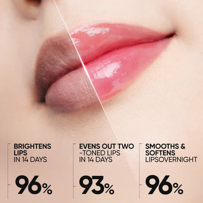 SKINTIFIC Hydrating Brightening Lip Serum with Hyaluronic Acid & Peptide for Radiant Lips Gentle Glossy Korean Beauty Makeup Balm Shea Smooth Moisture with Cooling Metal Roller Applicator